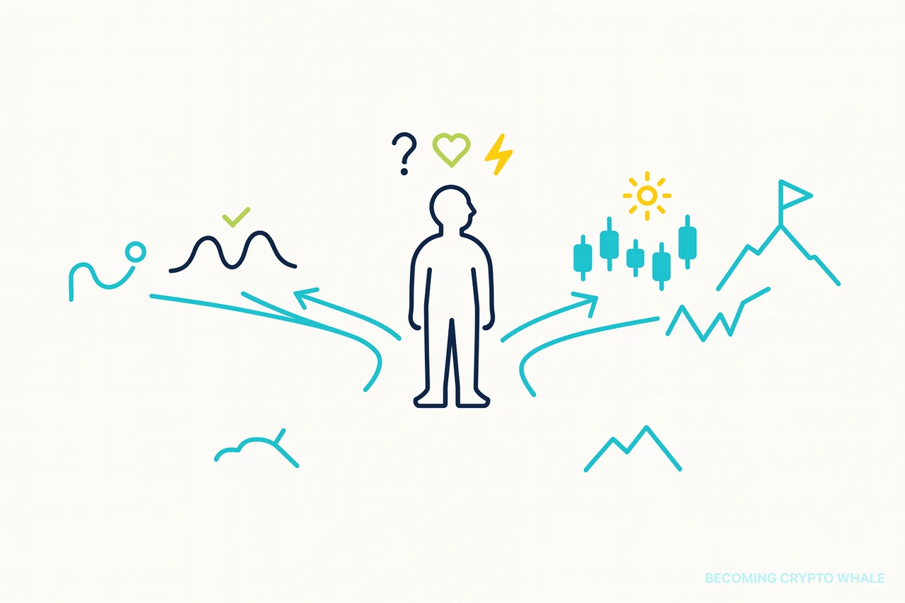 Diagramma che esprime le differenze tra Swing, Day, Scalping e Position Trader