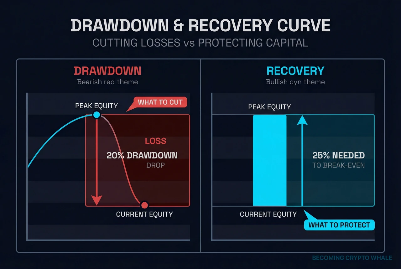 Drawdown curve and recovery rate structure
