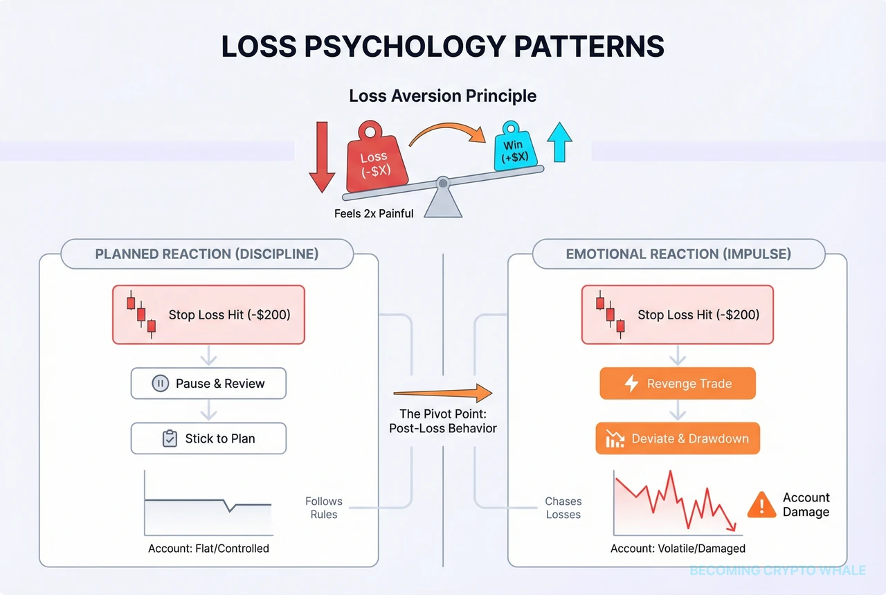 Psychological patterns after losses and mental management structure